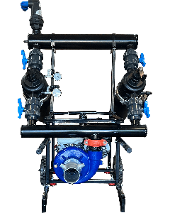 MOD. 150  GX390 13HP 4" X 4" C/FILTROS CUATES  (MALLA 2")  LIMPIEZA EN ESPIRAL SEMI-AUTOMATICA